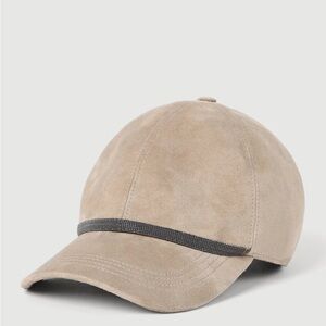 Brunello Cucinelli Grey Suede Cap
